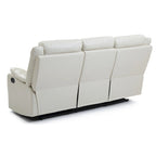 Canapé inclinable double 2 places en similicuir gris / perle / rouge / mastic / marron / noir