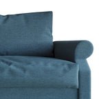 Canapé 2,5 places en lin rouge / beige / gris / bleu
