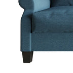Canapé 2,5 places en lin rouge / beige / gris / bleu