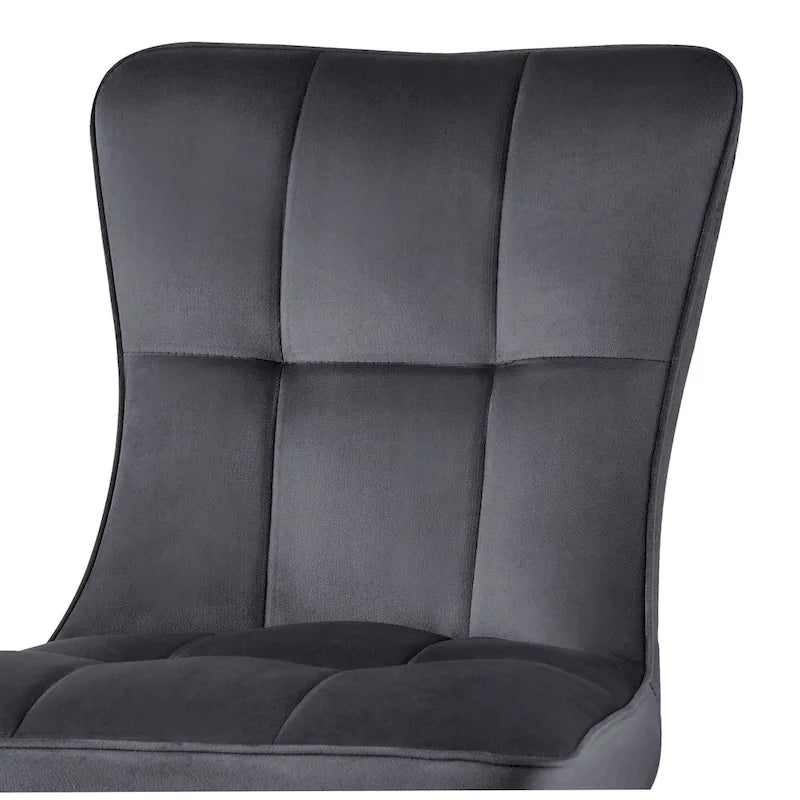 Chaise de salle à manger tapissée en velours, lot de 2/4 – Plusieurs coloris