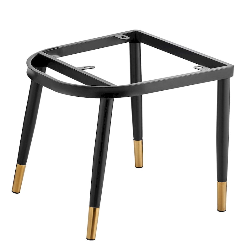 Chaise de salle à manger tapissée en velours, lot de 2/4 – Plusieurs coloris