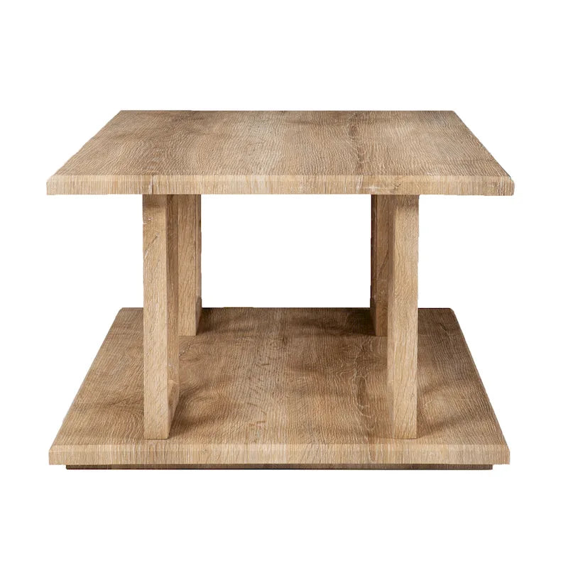 Table basse géométrique naturelle, plateau en MDF, 1 personne