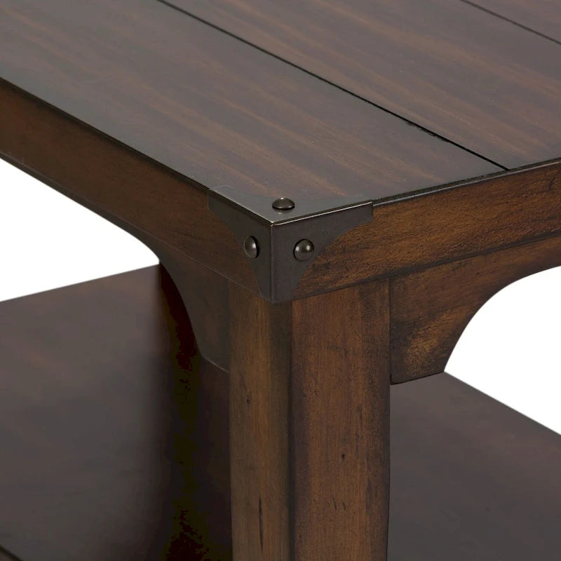 Table d'appoint rustique Russet Brown, 1 personne