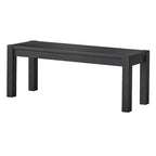 Banc de salle à manger rustique marron/noir, 2-3 places