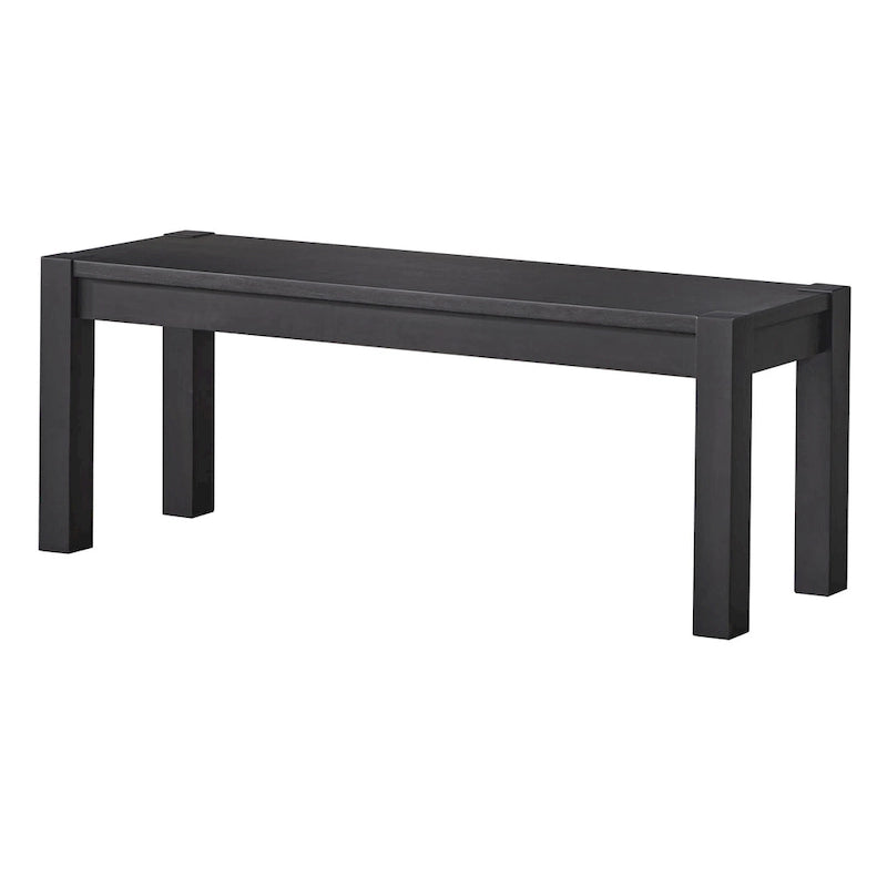 Banc de salle à manger rustique marron/noir, 2-3 places