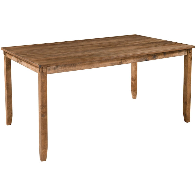 Ensemble de salle à manger rectangulaire avec 4 chaises et un banc pour 6 personnes, couleur expresso / gris / cerisier naturel