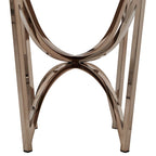 Table basse en faux marbre blanc et or champagne – Lot de 1 ou 2 pièces