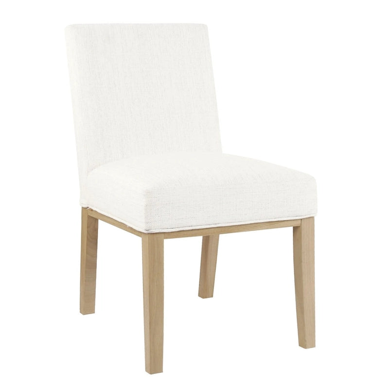 Chaise de salle à manger Chameau / Blanc / Gris – Siège unique