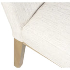 Chaise de salle à manger Chameau / Blanc / Gris – Siège unique