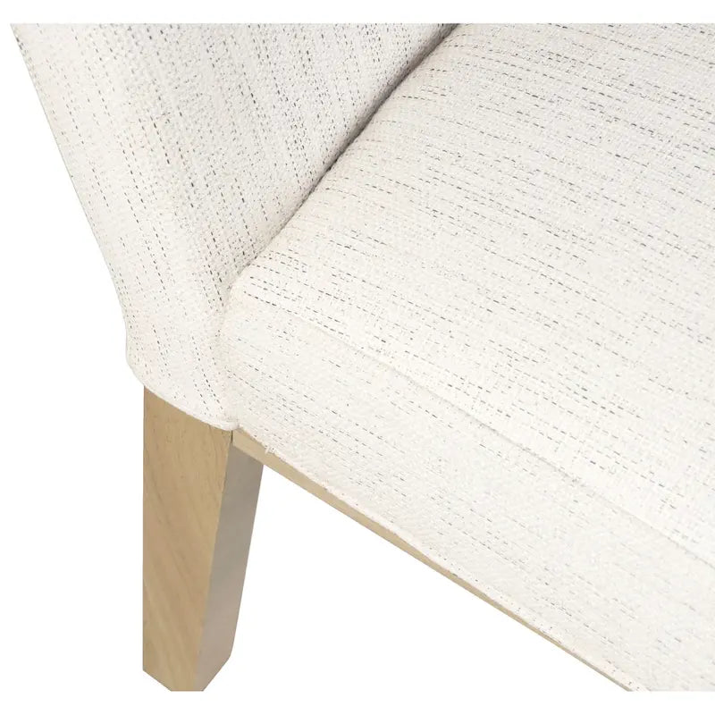 Chaise de salle à manger Chameau / Blanc / Gris – Siège unique