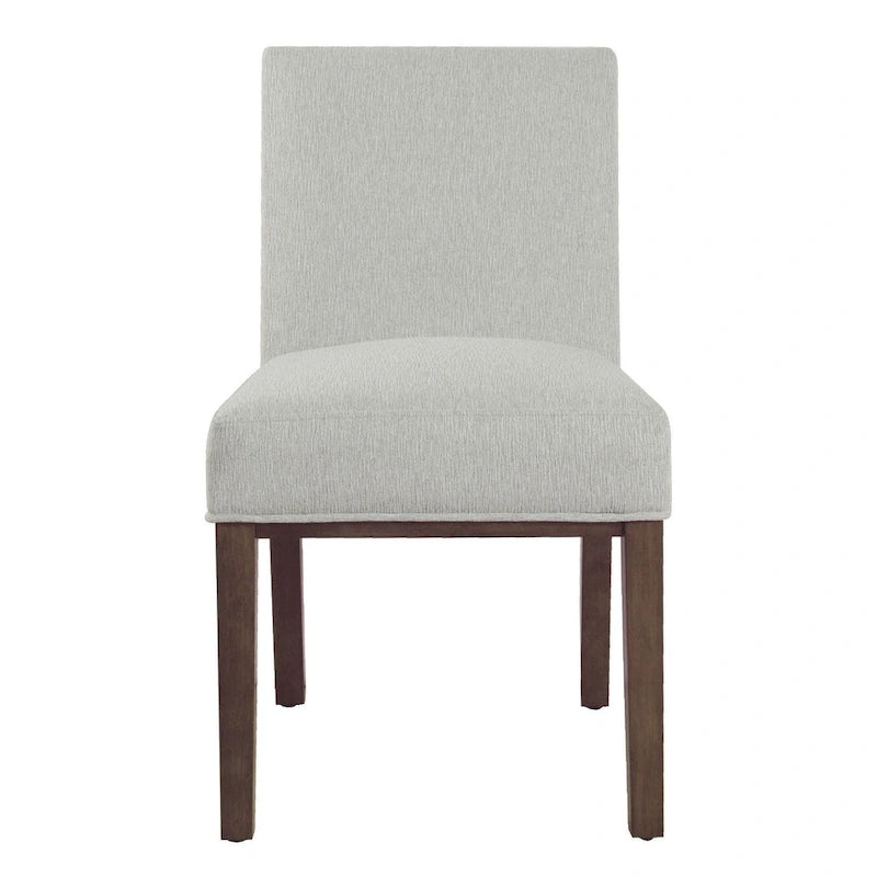 Chaise de salle à manger Chameau / Blanc / Gris – Siège unique