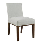 Chaise de salle à manger Chameau / Blanc / Gris – Siège unique