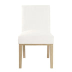 Chaise de salle à manger Chameau / Blanc / Gris – Siège unique