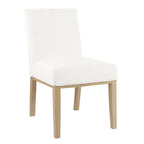 Chaise de salle à manger Chameau / Blanc / Gris – Siège unique