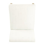Chaise de salle à manger Chameau / Blanc / Gris – Siège unique