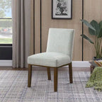 Chaise de salle à manger Chameau / Blanc / Gris – Siège unique