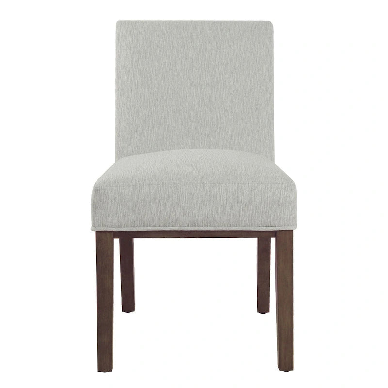 Chaise de salle à manger Chameau / Blanc / Gris – Siège unique