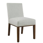 Chaise de salle à manger Chameau / Blanc / Gris – Siège unique