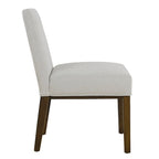 Chaise de salle à manger Chameau / Blanc / Gris – Siège unique