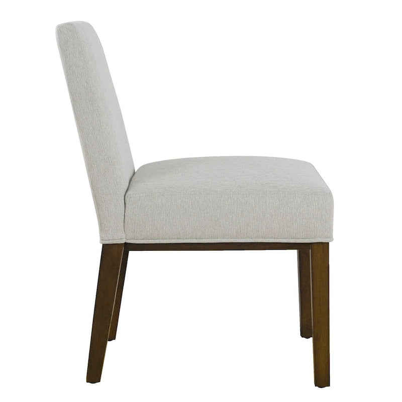 Chaise de salle à manger Chameau / Blanc / Gris – Siège unique