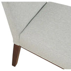 Chaise de salle à manger Chameau / Blanc / Gris – Siège unique