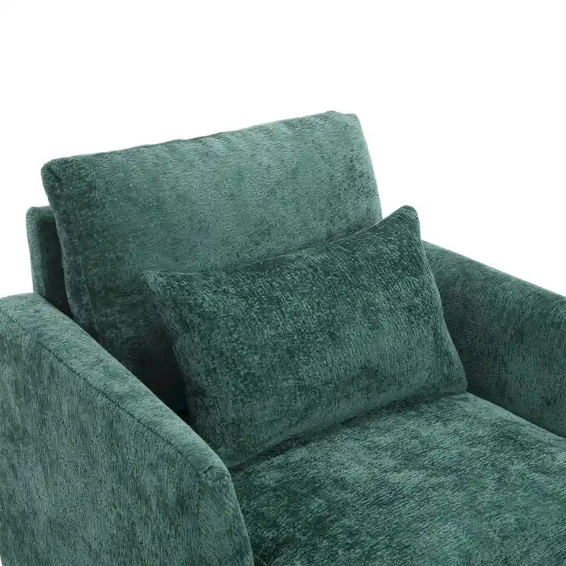 Fauteuil accent en tissu bouclé Orange / Gris / Beige / Vert / Bordeaux / Noir, une place, cadre en bois