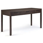 Noyer chaud / Noyer de hickory / Chêne clair moyen / Blanc – Bureau contemporain en bois massif, 1 personne