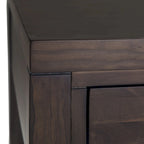 Noyer chaud / Noyer de hickory / Chêne clair moyen / Blanc – Bureau contemporain en bois massif, 1 personne