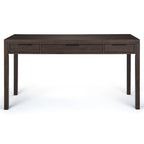 Noyer chaud / Noyer de hickory / Chêne clair moyen / Blanc – Bureau contemporain en bois massif, 1 personne