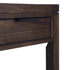 Noyer chaud / Noyer de hickory / Chêne clair moyen / Blanc – Bureau contemporain en bois massif, 1 personne