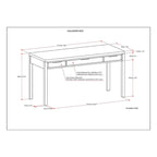 Noyer chaud / Noyer de hickory / Chêne clair moyen / Blanc – Bureau contemporain en bois massif, 1 personne