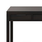 Noyer chaud / Noyer de hickory / Chêne clair moyen / Blanc – Bureau contemporain en bois massif, 1 personne