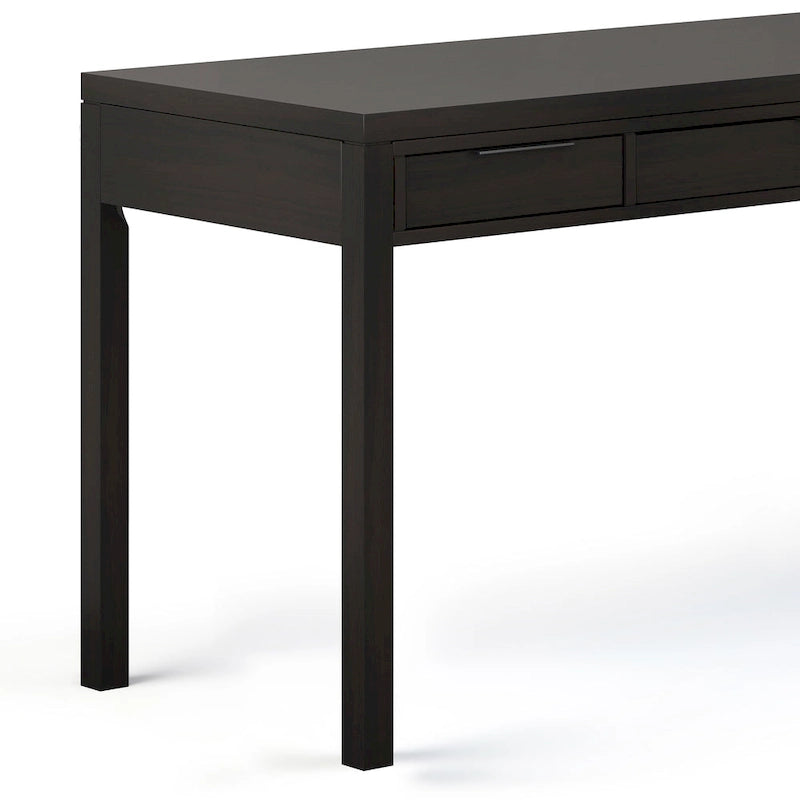 Noyer chaud / Noyer de hickory / Chêne clair moyen / Blanc – Bureau contemporain en bois massif, 1 personne