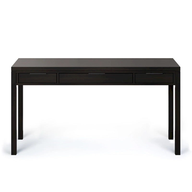 Noyer chaud / Noyer de hickory / Chêne clair moyen / Blanc – Bureau contemporain en bois massif, 1 personne