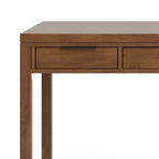 Noyer chaud / Noyer de hickory / Chêne clair moyen / Blanc – Bureau contemporain en bois massif, 1 personne
