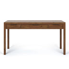 Noyer chaud / Noyer de hickory / Chêne clair moyen / Blanc – Bureau contemporain en bois massif, 1 personne