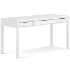 Noyer chaud / Noyer de hickory / Chêne clair moyen / Blanc – Bureau contemporain en bois massif, 1 personne