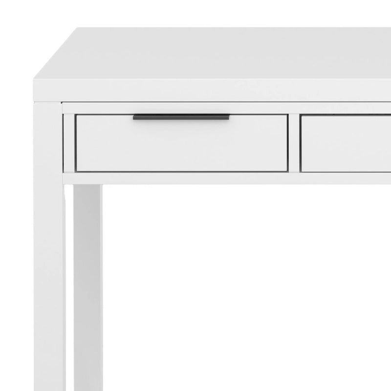 Noyer chaud / Noyer de hickory / Chêne clair moyen / Blanc – Bureau contemporain en bois massif, 1 personne