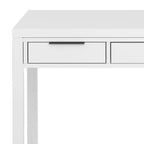 Noyer chaud / Noyer de hickory / Chêne clair moyen / Blanc – Bureau contemporain en bois massif, 1 personne