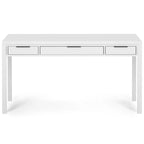 Noyer chaud / Noyer de hickory / Chêne clair moyen / Blanc – Bureau contemporain en bois massif, 1 personne