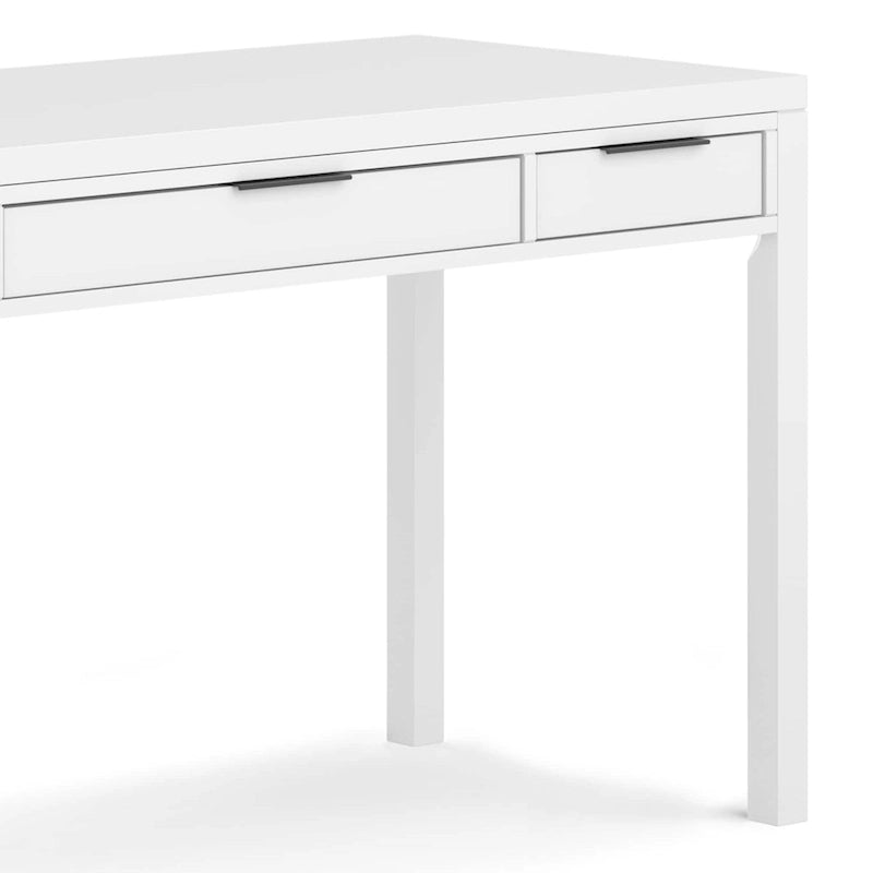 Noyer chaud / Noyer de hickory / Chêne clair moyen / Blanc – Bureau contemporain en bois massif, 1 personne