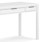 Noyer chaud / Noyer de hickory / Chêne clair moyen / Blanc – Bureau contemporain en bois massif, 1 personne
