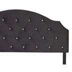 Tête de lit capitonnée en velours, bleu/noir/rose/gris argenté, simple/double/grand lit/très grand lit, 1 personne