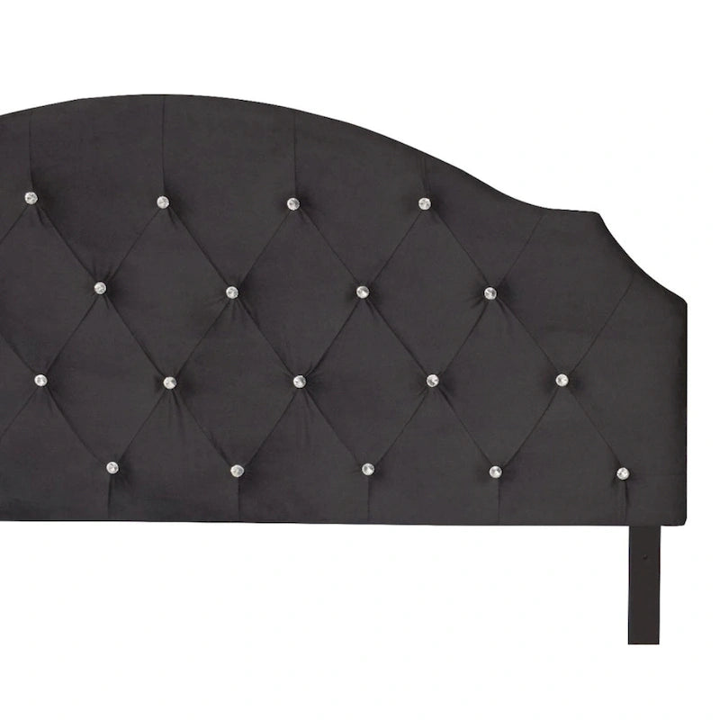 Tête de lit capitonnée en velours, bleu/noir/rose/gris argenté, simple/double/grand lit/très grand lit, 1 personne