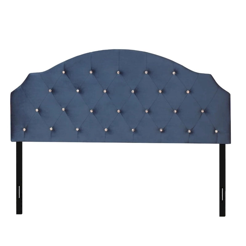 Tête de lit capitonnée en velours, bleu/noir/rose/gris argenté, simple/double/grand lit/très grand lit, 1 personne