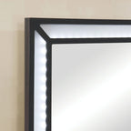Ensemble coiffeuse 3 pièces 6 tiroirs Obsidian Grey / Luminous White pour 1 personne