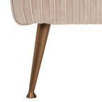 Banc tapissé en velours, multicolore, pieds en laiton antique/noir, 1-2 places
