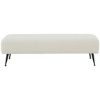 Banc tapissé en velours, multicolore, pieds en laiton antique/noir, 1-2 places