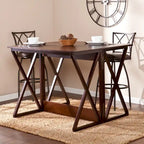 SEI Furniture Garner Espresso Counter Height Universal Table