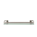 Organize It All Étagère en verre avec rail en nickel - 23,00 x 5,50 x 2,00